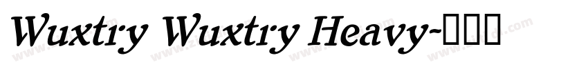 Wuxtry Wuxtry Heavy字体转换